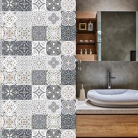 24pcs self adhesive film covered mosaic tile tile waterproof kitchen wallpaper bathroom decoration home diy wall decals floor