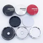 4 шт. 56 мм 60 мм ADVAN Автомобильный логотип колесо Центральная крышка обода значки наклейки Авто переводная наклейка креативное украшение эмблема аксессуары