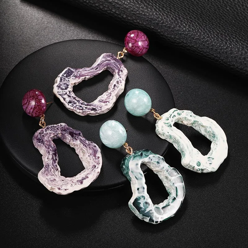 Модные ювелирные изделия женские большие серьги для женщин Акриловые корейский