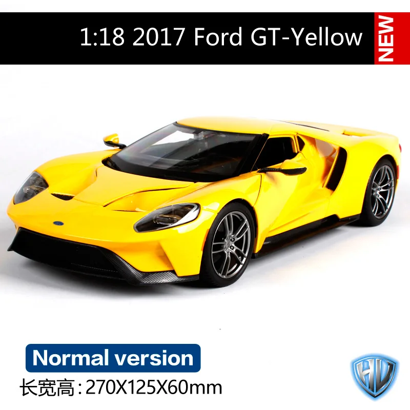 Maisto 1:18 ford gt желтый серебристый синий автомобиль литой под давлением Изысканная Роскошная Игрушечная модель автомобиля Коллекционная модель автомобиля для мужчин подарок 31384 - Цвет: 31384