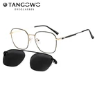 TANGOWO, модные солнцезащитные очки с клипсой, мужские оправы, магнитные солнцезащитные очки, оптические очки по рецепту, женские, DP33062