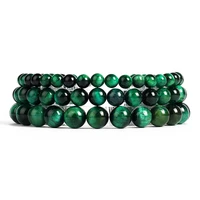 lightning royal green tiger eye bracelet men 6 12mm natural energy stone beads reiki healing bracelets for women jewelry pulsera