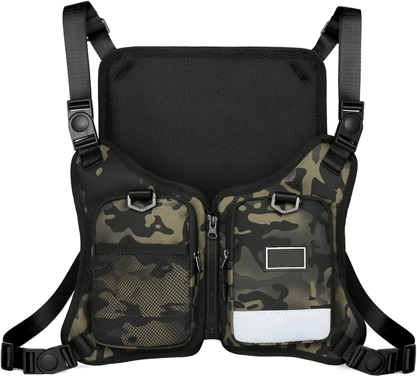 

Рюкзак, новинка 2021, спортивный камуфляжный рюкзак, нагрудная Сумка для бега, уличный рюкзак для ночной езды, светоотражающий Многофункциона...