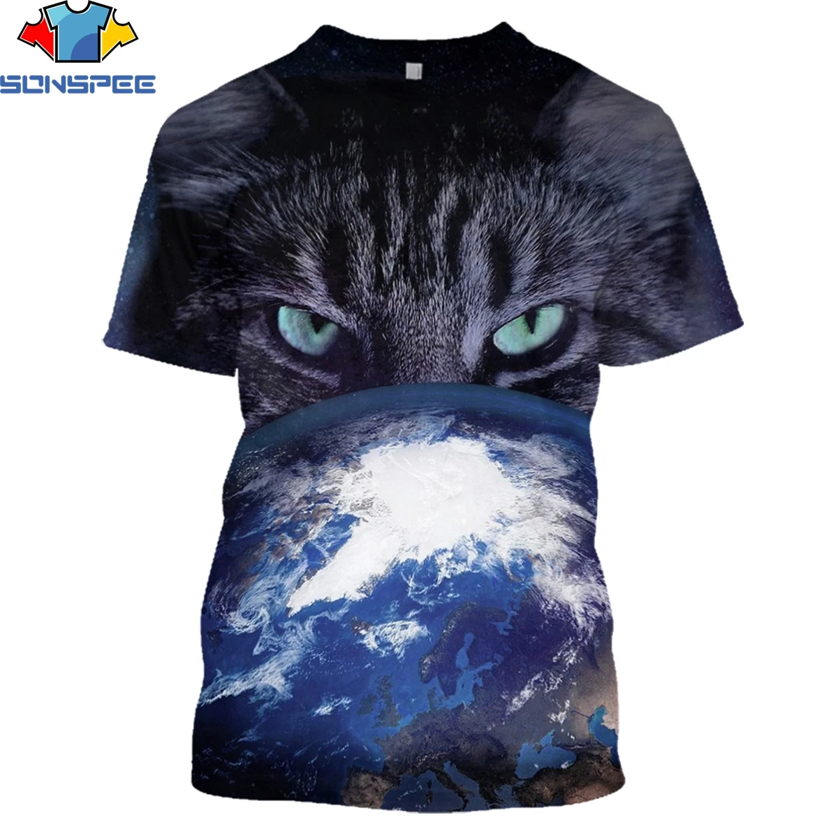 

SONSPEE 3D Pet Anime Space Cat Starry Cat Pizza Alpaca Animal Shirt Summer Men Women Harajuku Plus Size T-Shirt Kids Shirts