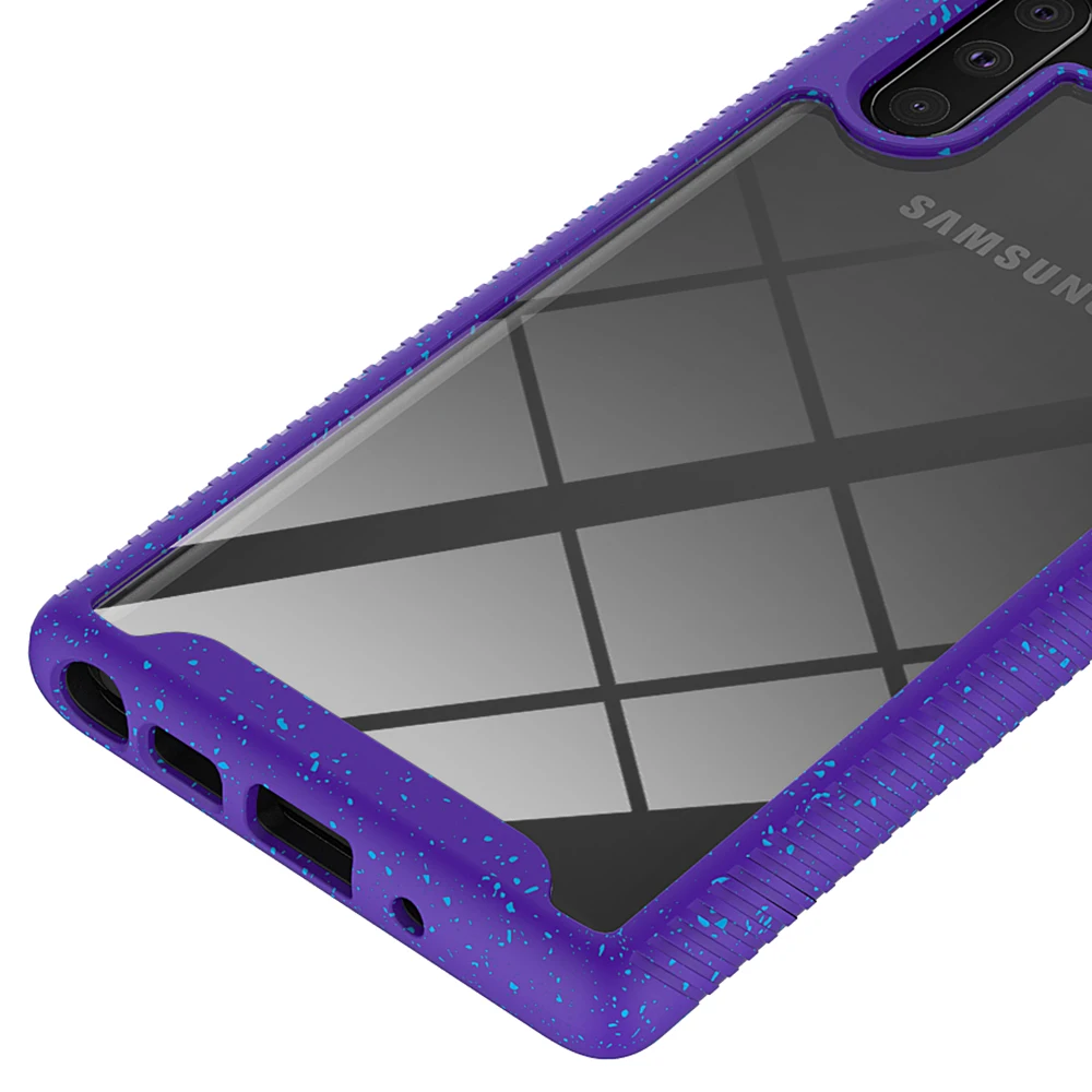 Для samsung Note 10 Note 10 Plus двухслойный чехол TPU бампер+ PC гибридная Защитная Броня чехол Note10 Note 10+ чехол противоударный
