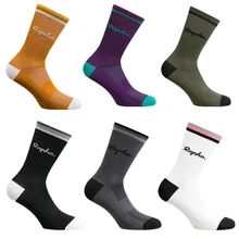 High Quality RAPHA Bicycle socks compression Cycling socks men and women soccer socks basketball socks 6 Color 