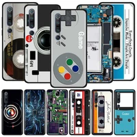 Case For Xiaomi Poco NFC Note Lite Pro 10T CC9 CC9E Back Phone Cover Soft Shell Capa Camera Cassette Music