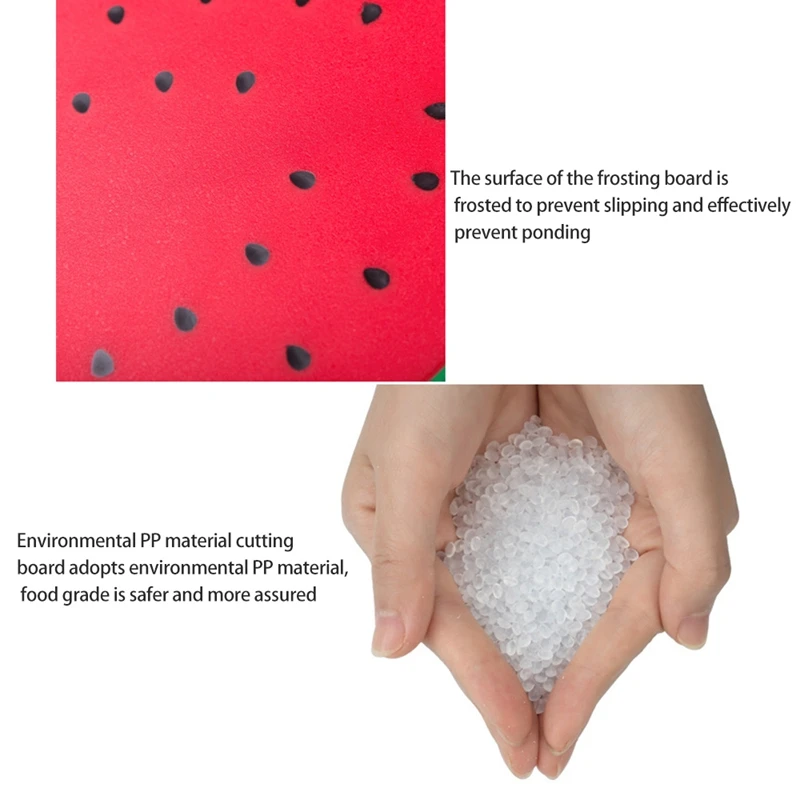 Fun Watermelon-Shaped Cutting Board Meat Large Pp Material Kitchen Utensils | Дом и сад