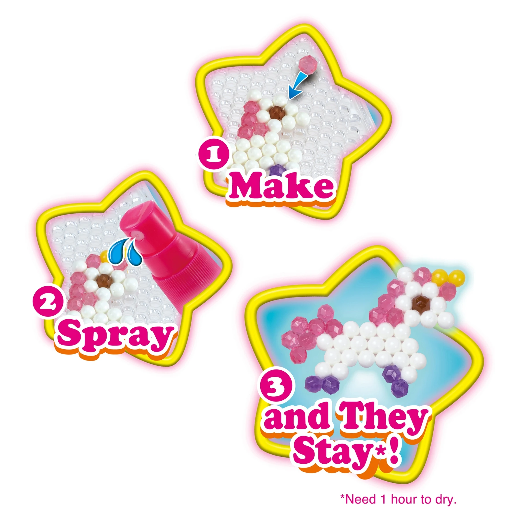 Аквабидс Бусины для воды DIY набор творчества игры с шариками 3D волшебные.