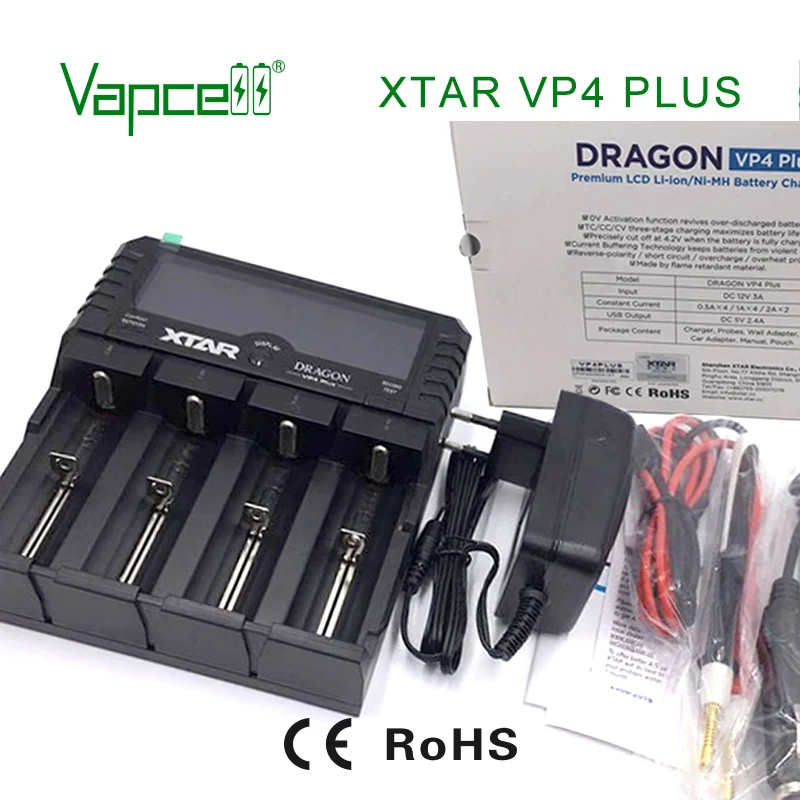 Vapcell зарядное устройство XTAR VP4 PLUS