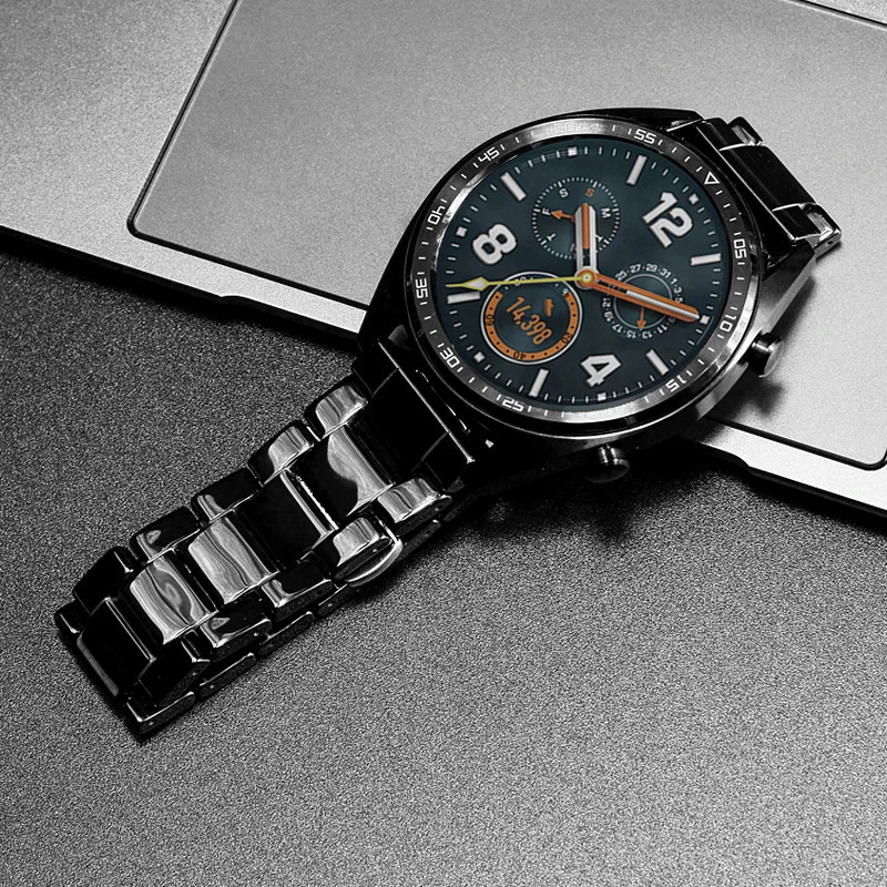Ремешок керамический для Huawei Watch Gt/GT2 46 мм браслет смарт-браслета amazfit GTR 47 мм/Samsung