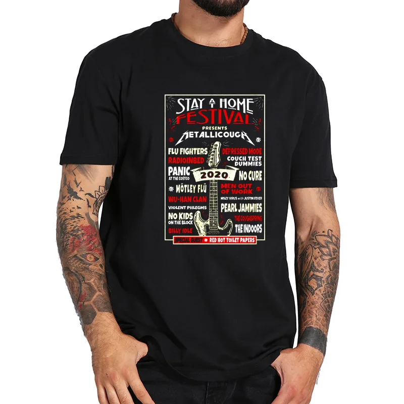 

Quarantine Social Distancing T Shirt Stay Home Festival 2020 T Shirt 100% Cotton Breathable Soft Premium Camisetas