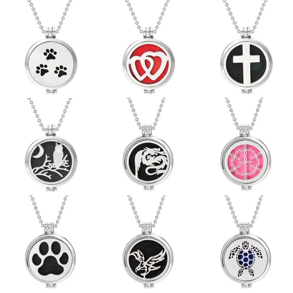 

Украшения для ароматерапии, 10 шт./лот, ожерелье с двойным сердцем черепахи, совы, диффузор эфирного масла, подвеска для духов для женщин