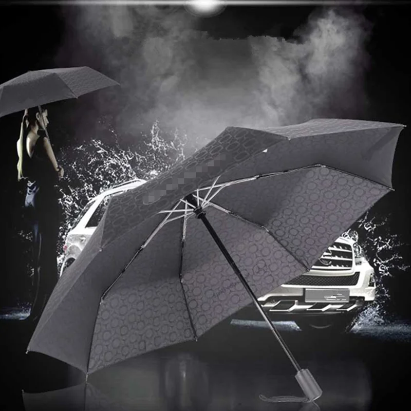 

for Mercedes-Benz pattern umbrella German original high-end business umbrella super wind resistant folding umbrella automatic