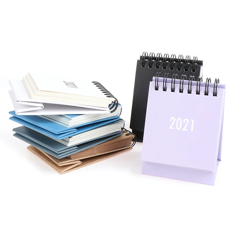 

2021 Mini Desk Calendar DIY Portable Desk Calendar Daily Schedule Planner from this month to 2021.12