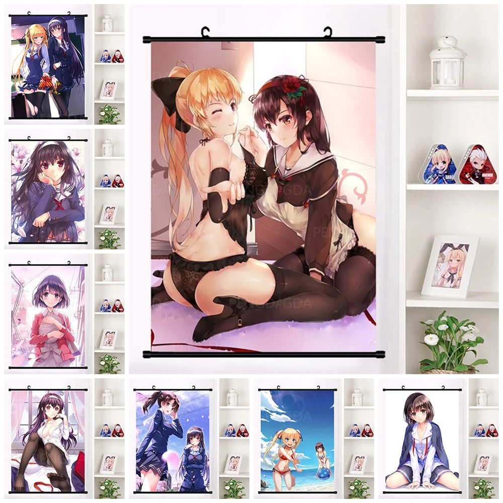 

How to Raise a Boring Girlfriend Canvas Anime Picture Plastic Hanging Scrolls Painting Poster Wall Art Home Decor Modern Prints