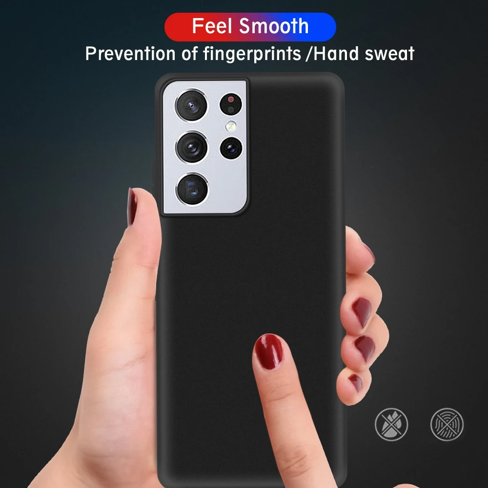 Ультратонкий матовый чехол для Samsung Galaxy S21 Ultra Plus силиконовый защитный S20 FE s21 s10 S10E |