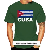 camiseta de algod%c3%b3n con estampado para hombre y mujer camisa de manga corta con bandera de cuba vintage 2021