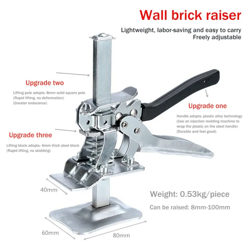 

Wall Tile Lifter Jack Tile Height Regulator Precision Locator Wall Leveling Lifting Decoration Tool Ceramic Tile Lifting Locator