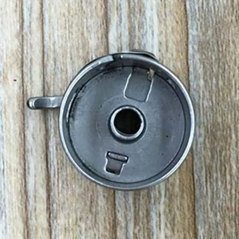 

Old Style Household Sewing Machine Accessorries Metal Bobbin Spool Case