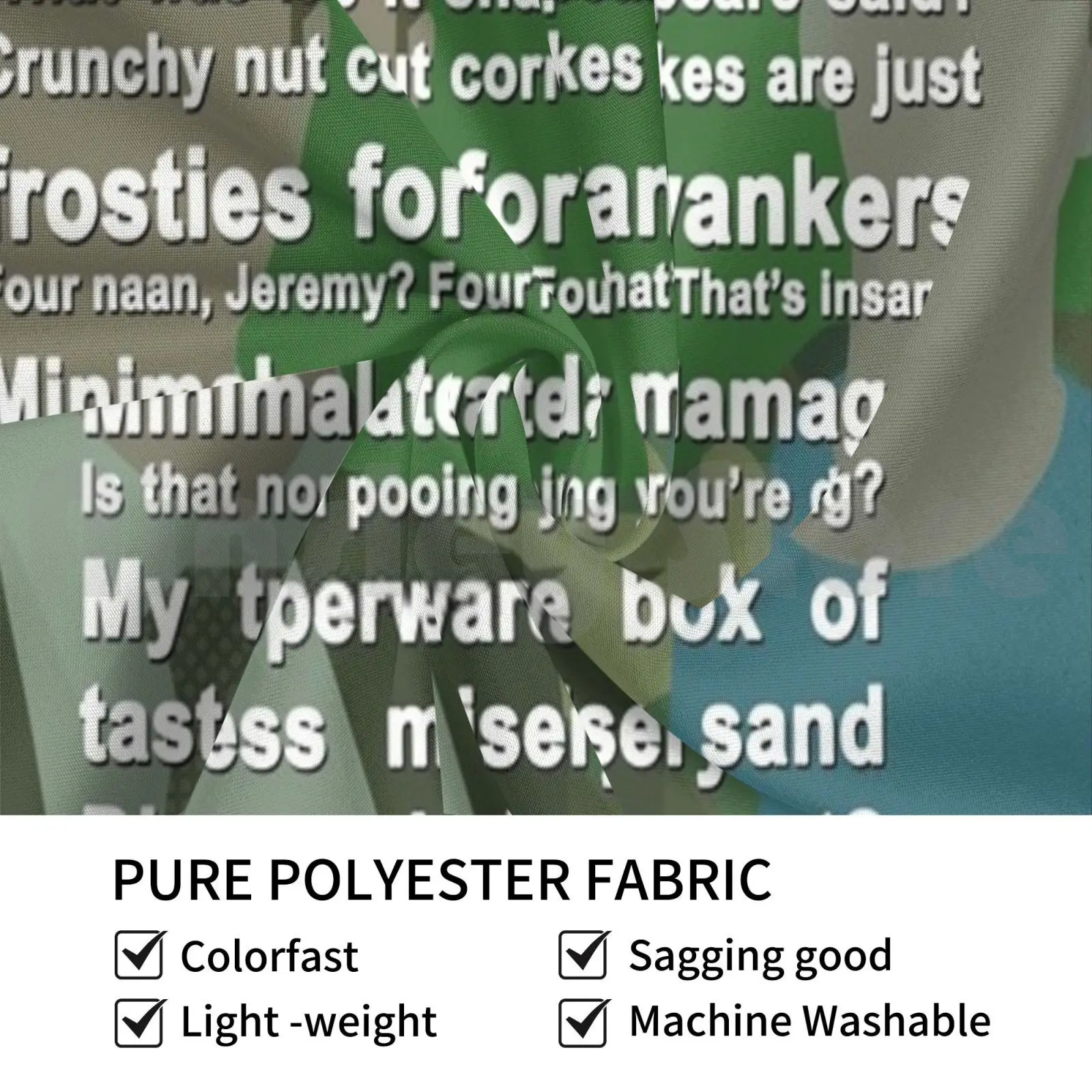 Peeperos персонализированный гобелен экшн-шоу ТВ цитаты Марк Джез Джеми зеленый