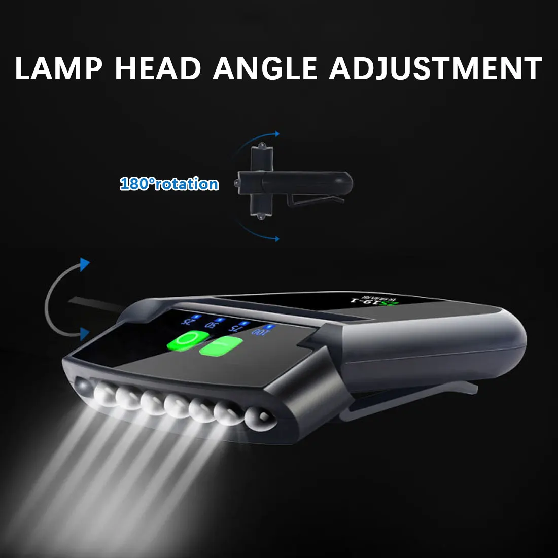 

Rechargeable Headlight Super Bright Induction Clip Cap Lamp LED Flashlight Waterproof Night Fishing Camping Light High Quality