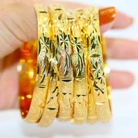 new ethnic gold bracelet middle east ethiopian wedding women bracelet open fancy pattern jewelry jewelry copper gold color