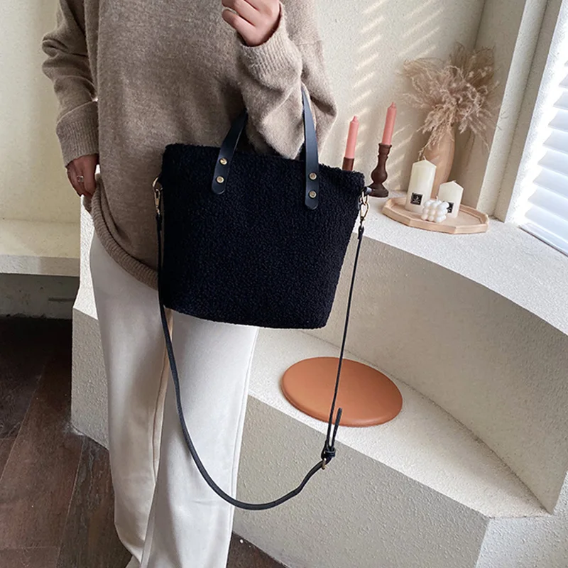 Дизайнерские женские сумки роскошные через плечо из искусственного меха