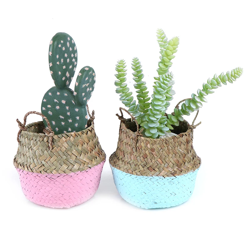 Бамбуковые корзины для хранения ручной работы складная плетеная корзина белья