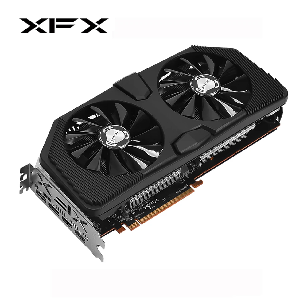 Видеокарта XFX RDNA RX 5700 XT 8 ГБ 2304/2560sp GDDR6 бит игровая видеокарта DirectX 12 графический