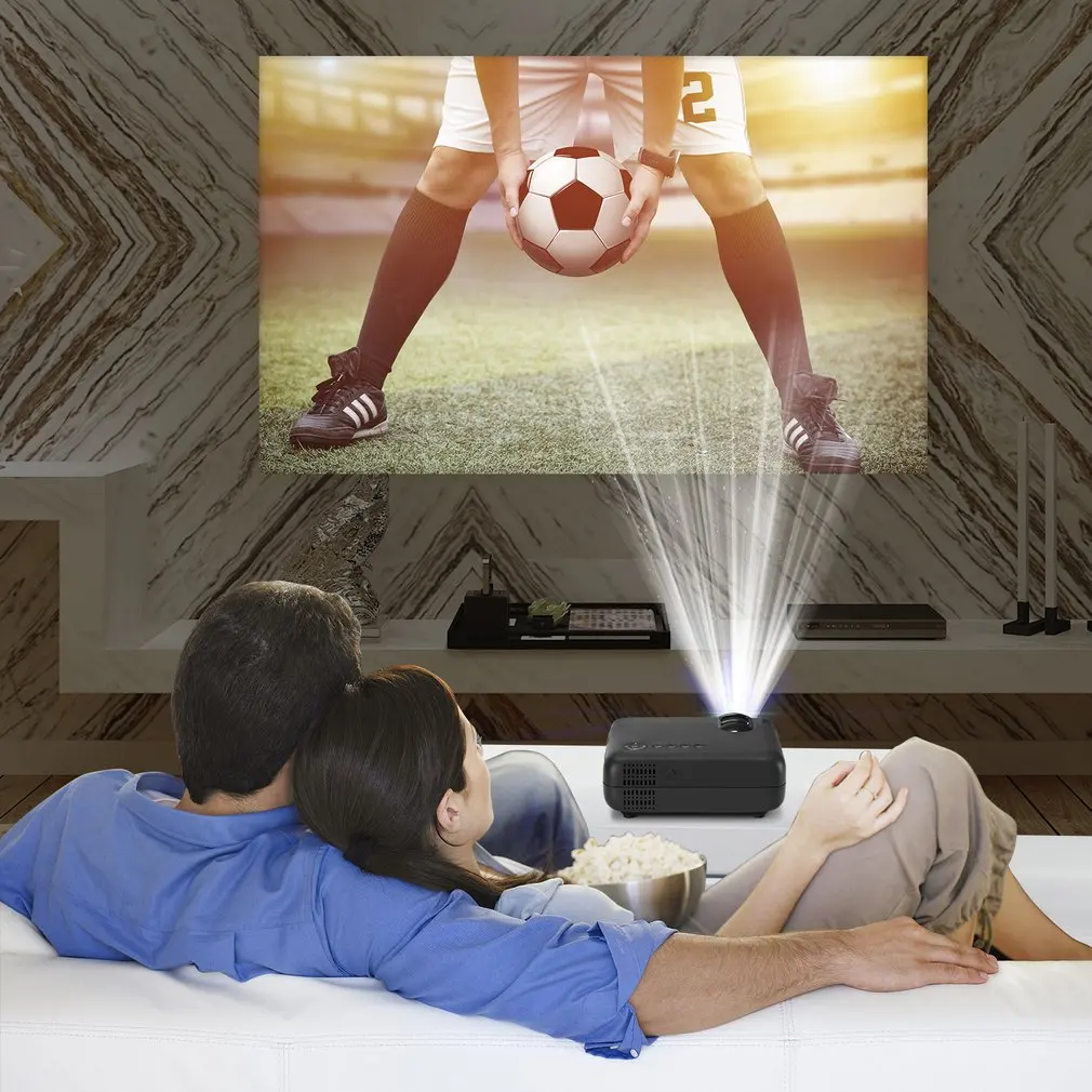 

Wi-Fi-проектор высокой четкости, портативный телефон, беспроводной, одинаковый экран, портативный проектор 3800LUX, яркость