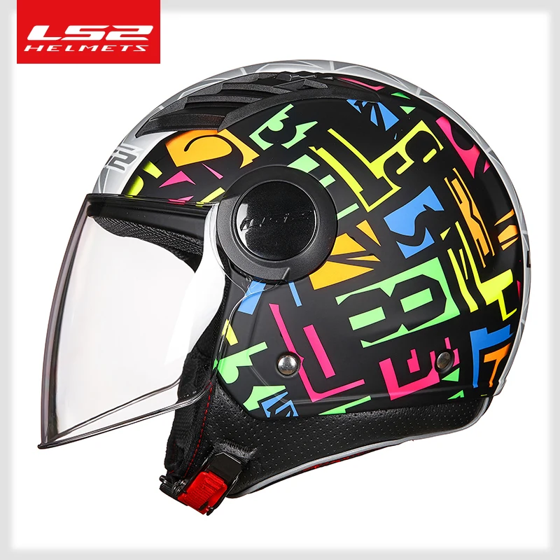 LS2 OF562 воздушного потока в байкерском стиле винтажном шлем 3/4 открытым уход за