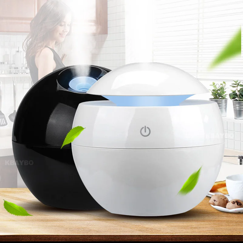 

Mini USB Aroma Essential Oil Diffuser Ultrasonic Mist Humidifier Air Purifier 7 Color Change LED Night light for Office Home