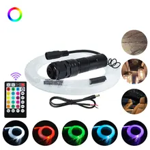 DC12V 2W  RGB LED light source  led fiber optic lighting 0.75mm*50pcs*2M For Car Sky Starry Lights Decoration &Remote Controller