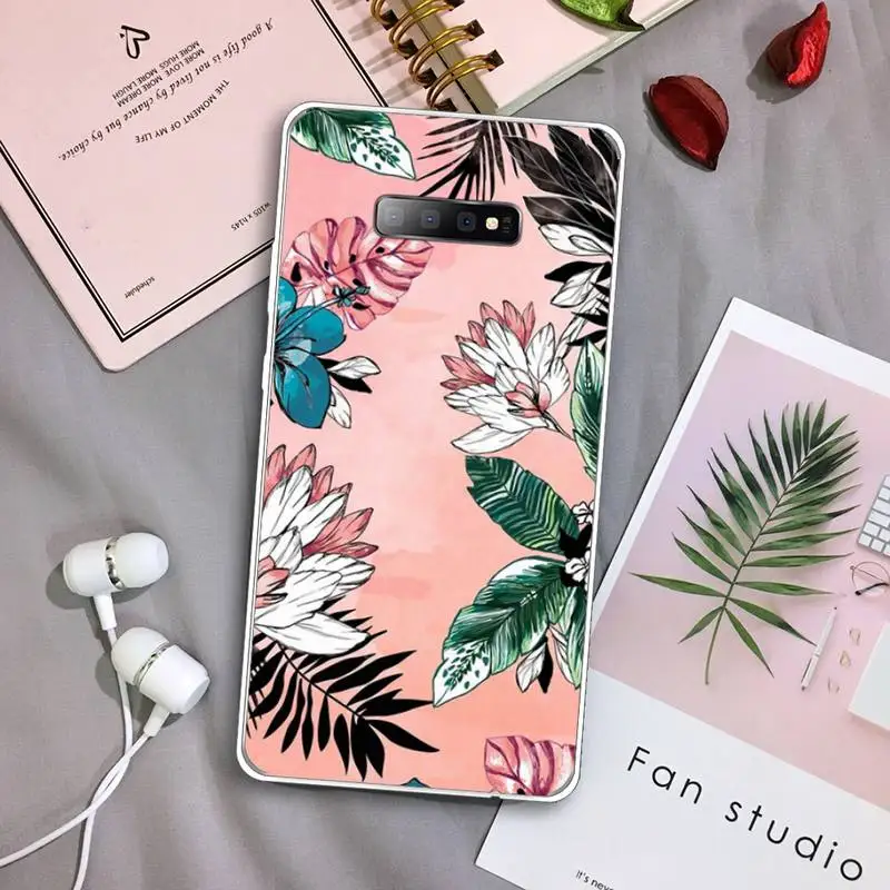 

Phone Case Samsung Galaxy A 71 21s S note 8 9 10 plus 20 ultra summer cartoon animal aesthetics pattern flower