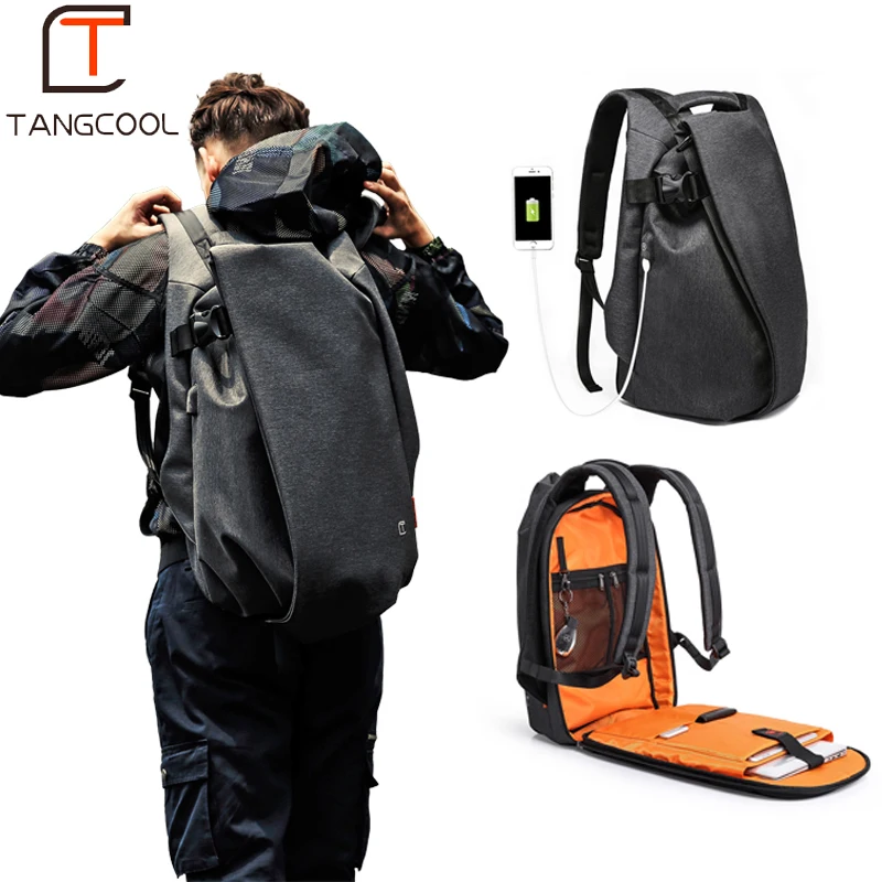Tangcool модный мужской рюкзак для ноутбука 17 3 &quotUSB порт водостойкий путешествий