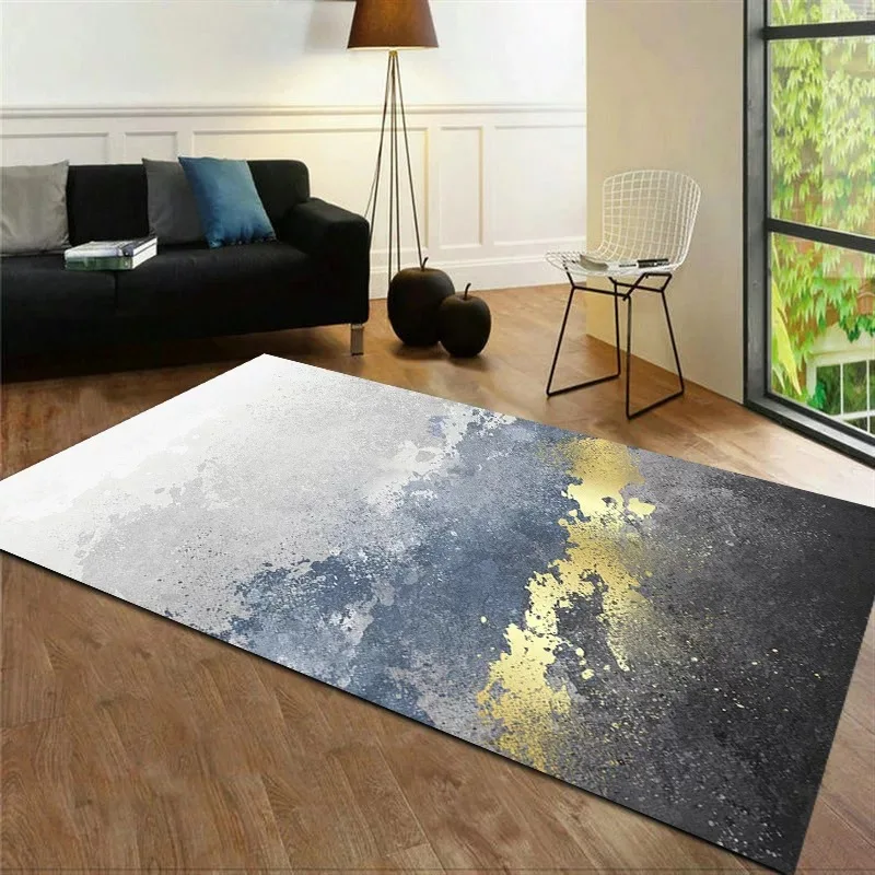 

Modern Simple Nordic Ink Painting Art Carpets For Living Room Coffee Table Sofa Rugs Bedroom Decoration Anti-slip Floor Door Mat
