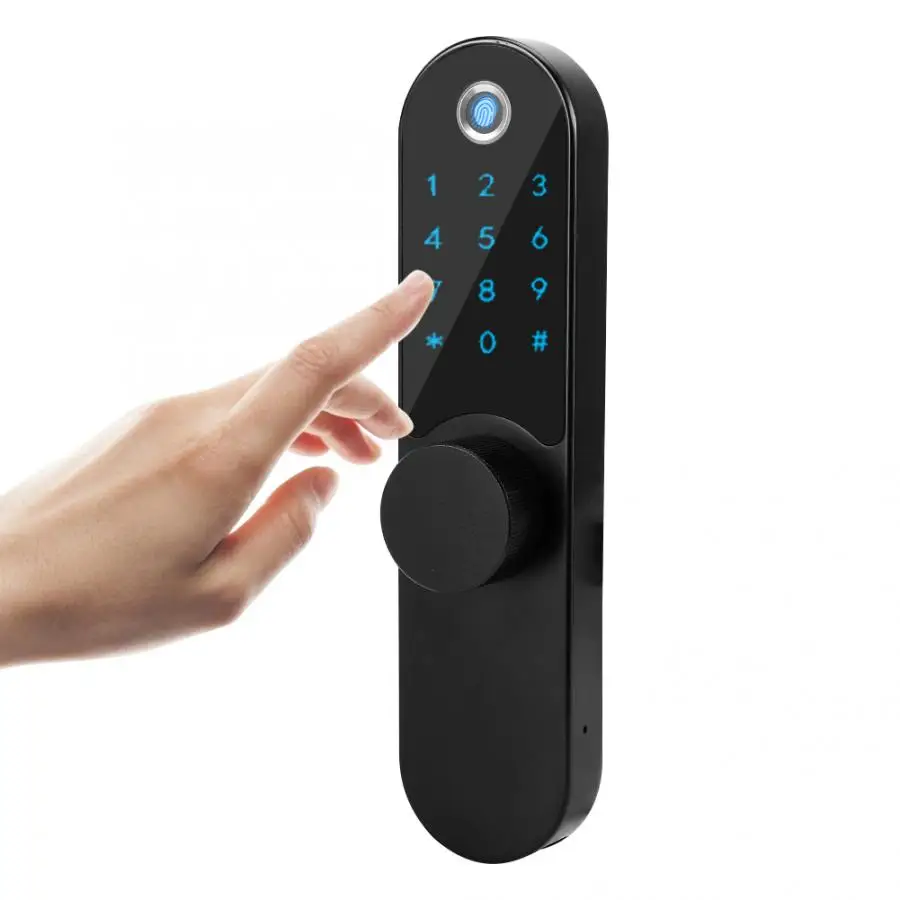 Smart Fingerprint Password Unlock Door Lock Magnetic Card Anti-Static Ultra-Thin Doorlock | Безопасность и защита