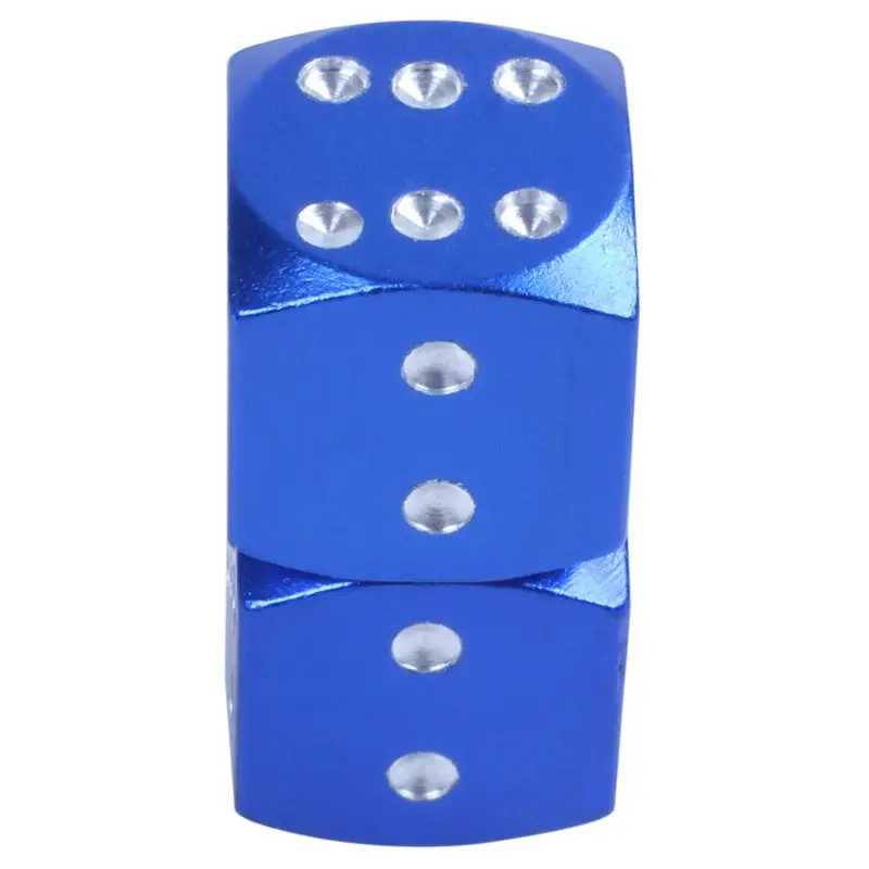 2x синий DiceTire/колеса стволовых воздушных клапанов крышки автомобиля грузовик ATV