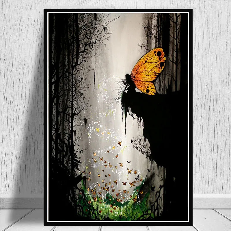 

Butterfly Fairy Forest Diy Diamond Painting 5d Handicrafts Full Square Embroidery Cross Stitch Hanging Wall Art Home Decor Gift