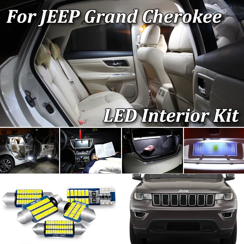 100% белый безотказный CAN-шина для Jeep Grand Cherokee ZJ WJ WK WK2 комплект светодиодного