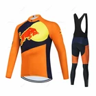 Комплект велосипедной одежды из Джерси с длинным рукавом 2021 командная одежда Strava для горного велосипеда Мужская одежда для гоночного велосипеда Ropa Maillot Ciclismo