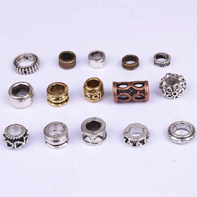 5 шт. Ретро Серебристая золотистая оплетка для волос кольцо аксессуары Зажимы