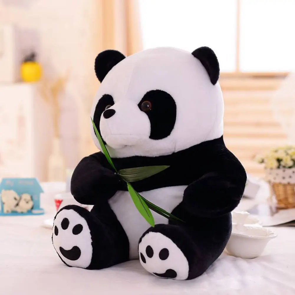 

10 Inches Bear Stuffed Plush Standing Games Gift Soft Panda Plush Doll Toy Fans Gift