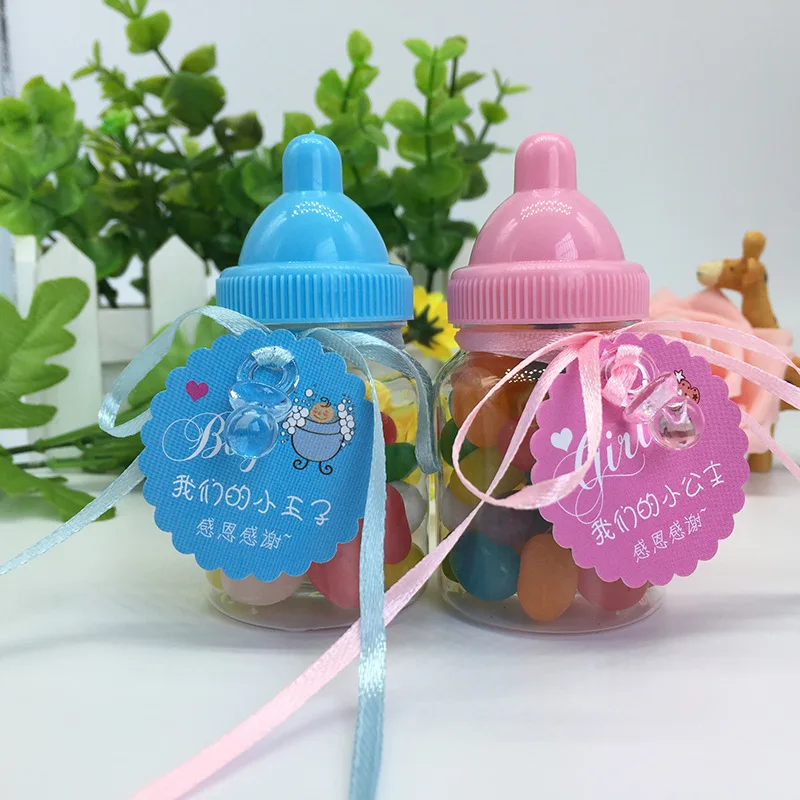 

Small candy box baby shower A variety of colors are available Birthday baby bottles party candy box