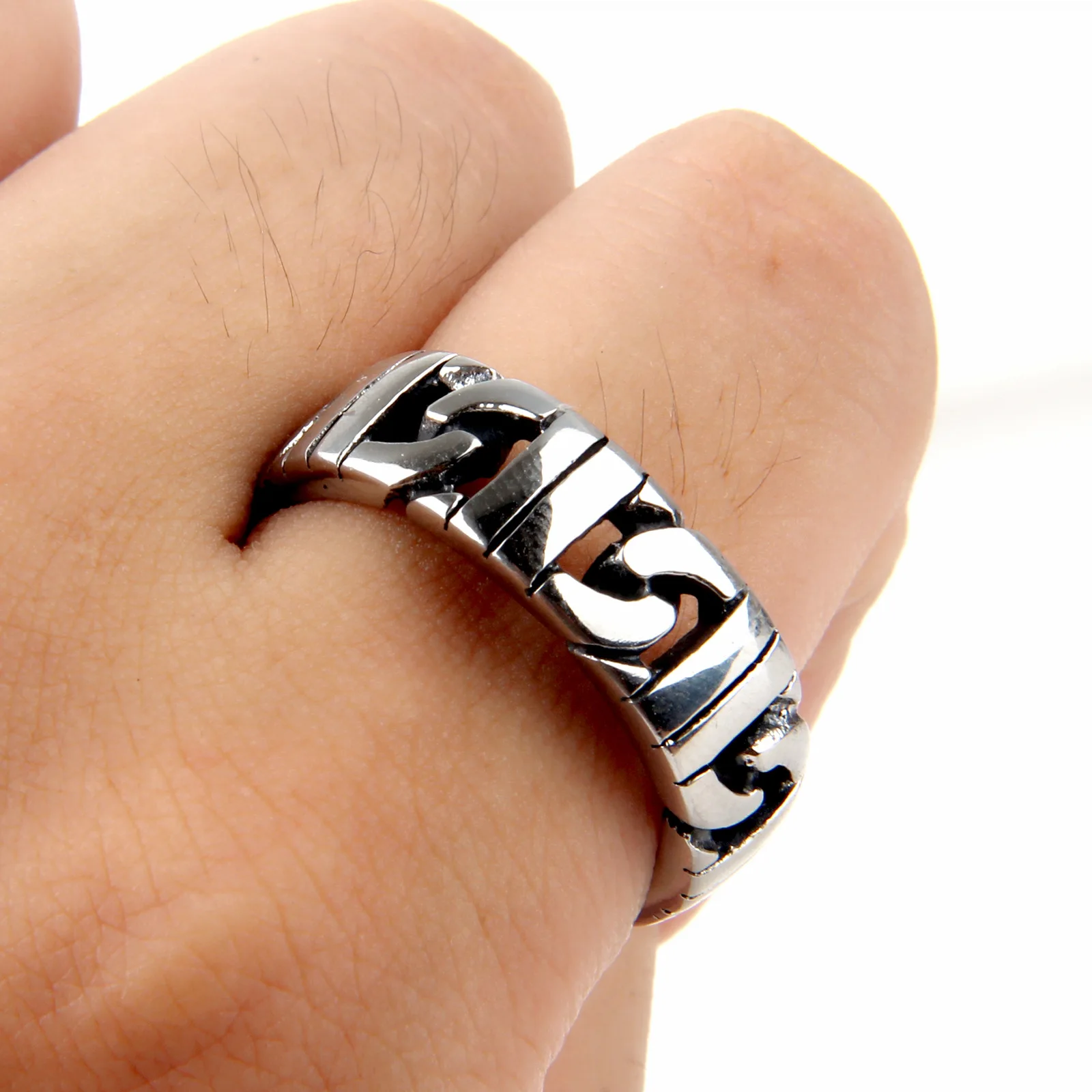 Кольцо Будды из титановой нержавеющей стали кольцо в стиле рок Лидер продаж на