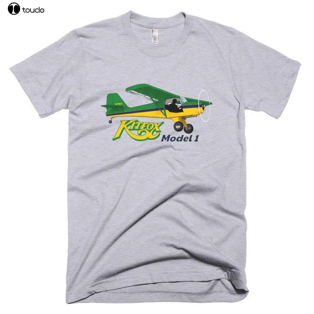 100% хлопок печать мужская летняя футболка с круглым вырезом и Kitfox модель 1