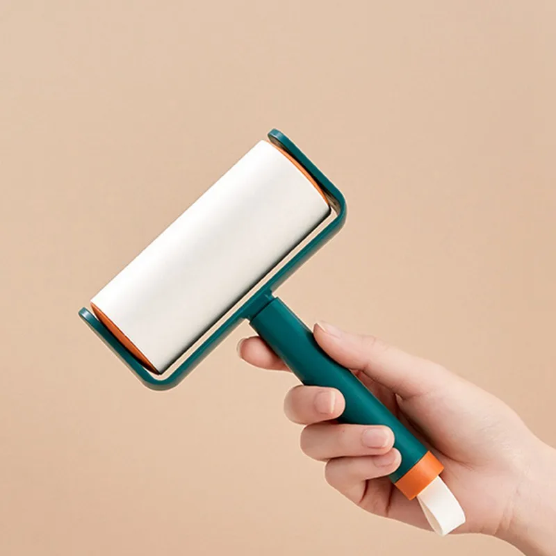 

Square Reusable Roller Dust Cleaner Lint Sticking Roller for Clothes Pet Hair Cleaning Household Dust Wiper Tools