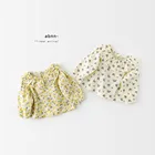 Весенняя Новая детская рубашка с цветочным узором для девочек