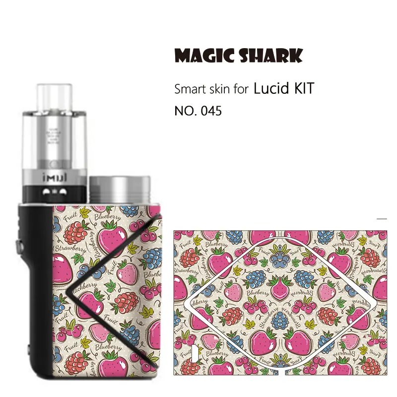 Цельный леопардовый рисунок наклейка на электронную сигарету с принтом фруктов